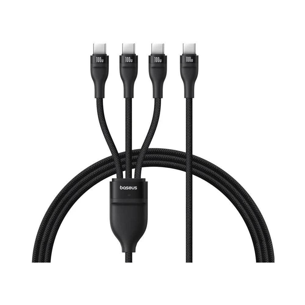 Baseus Flash Series 3 100W One-for-three Type-C to C+C+C Fast Charging 1.5M Cable