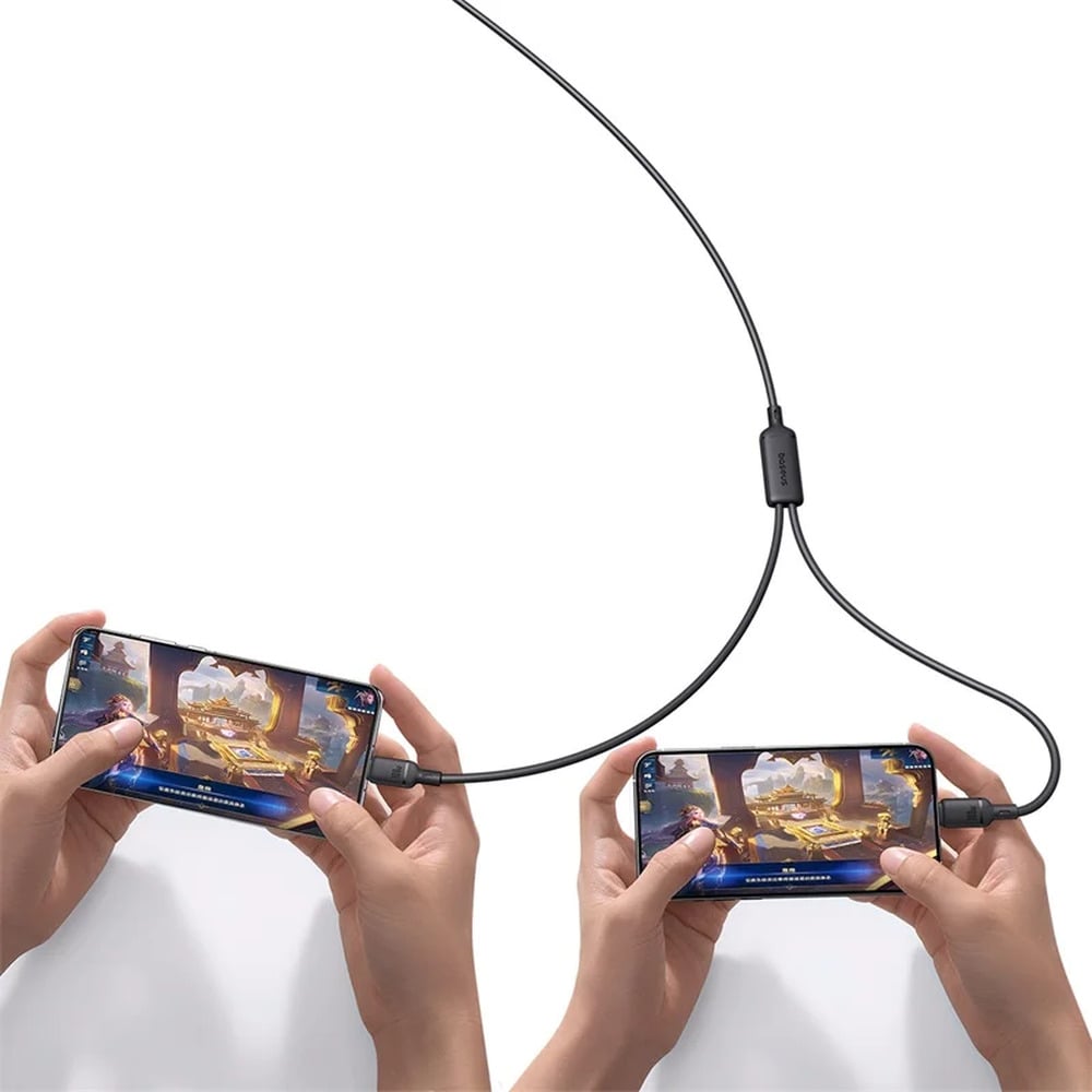 Baseus New Pudding Series 1.5Meter 100W Type-C to Dual Type-C Fast Charging Cable