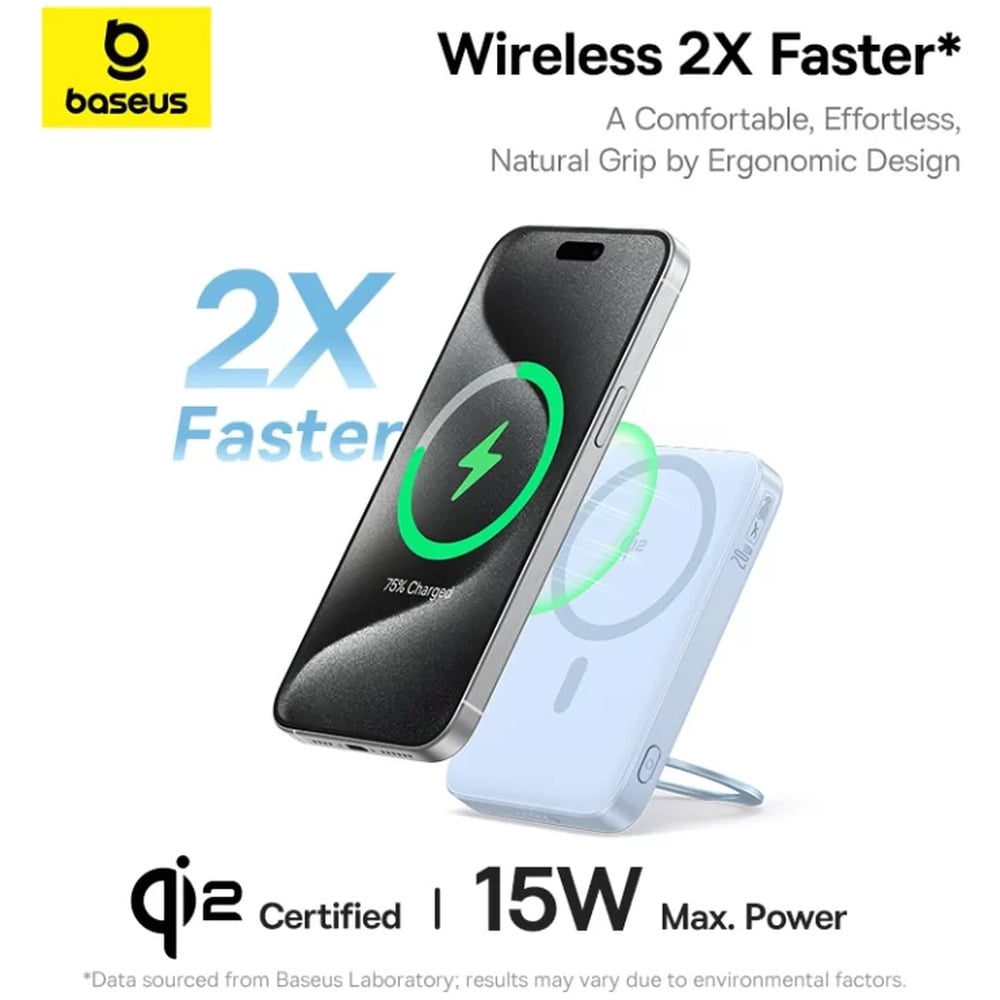 Baseus PicoGo Qi2 20W 5000mAh Magnetic Power Bank with Rotatable Stand
