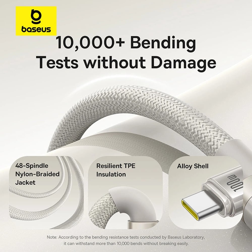 Baseus Titanium Alloy 100W USB to Type-C Fast Charging 2M Cable