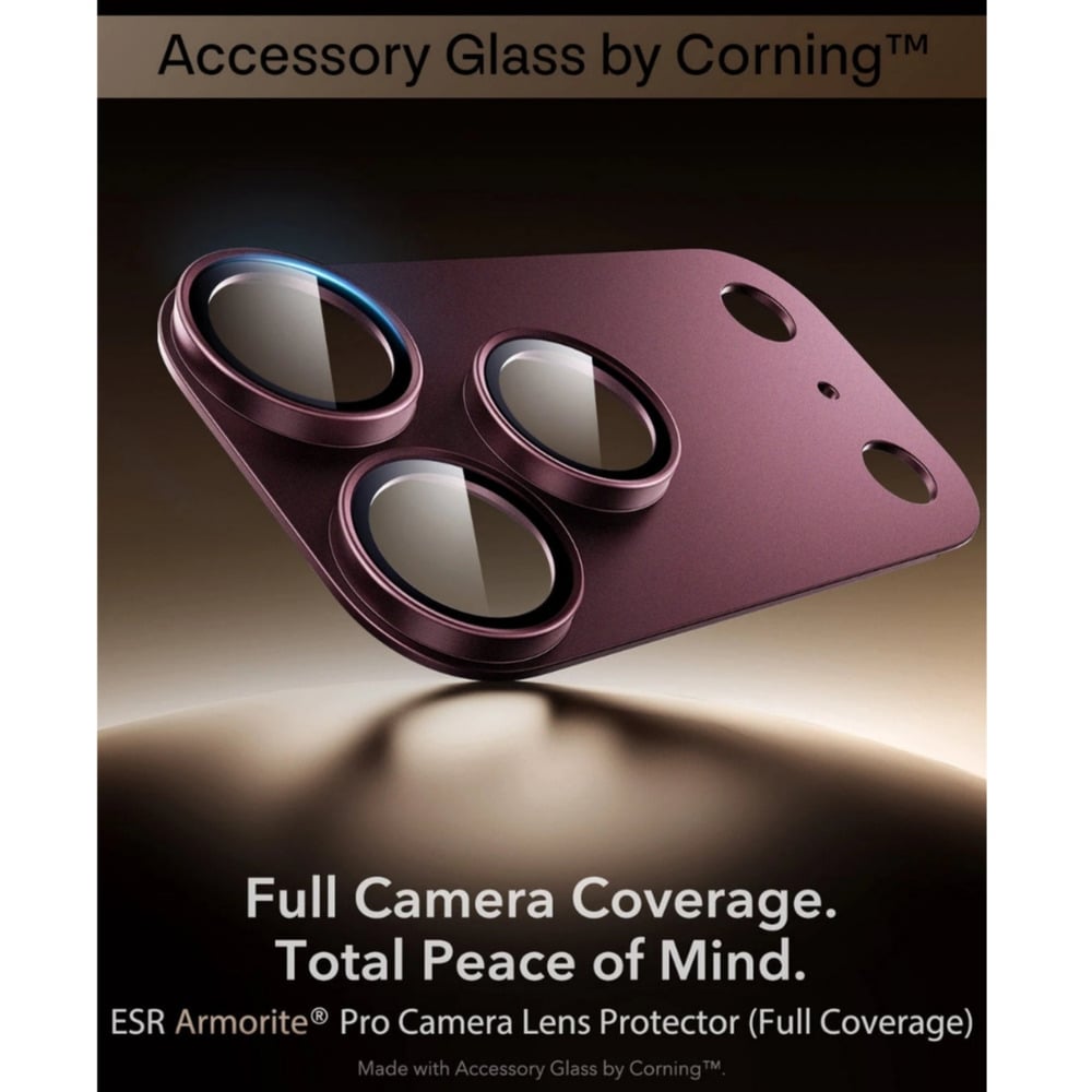 ESR Armorite Pro Camera Lens Protector (Full Coverage) for iPhone 18 Pro Max