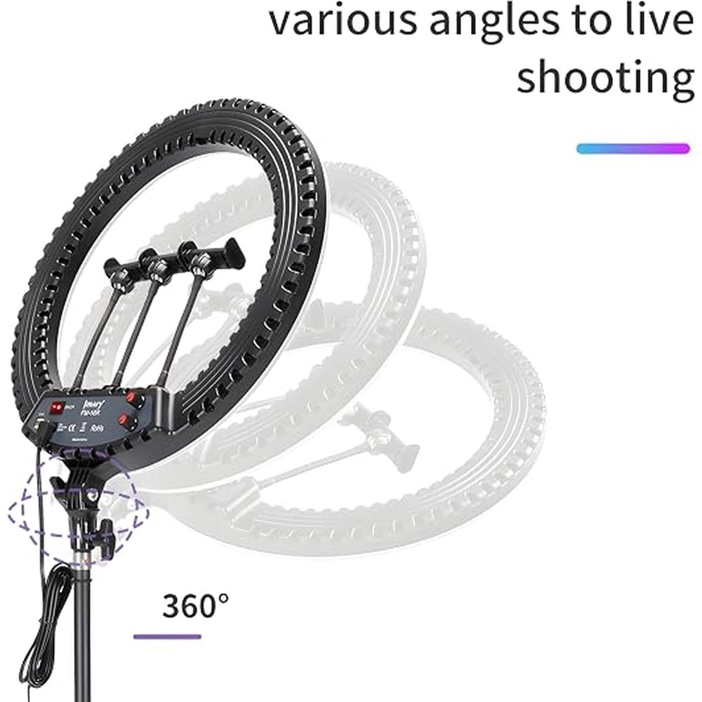 JMARY FM-18R 18 Inch Selfie Ring Light