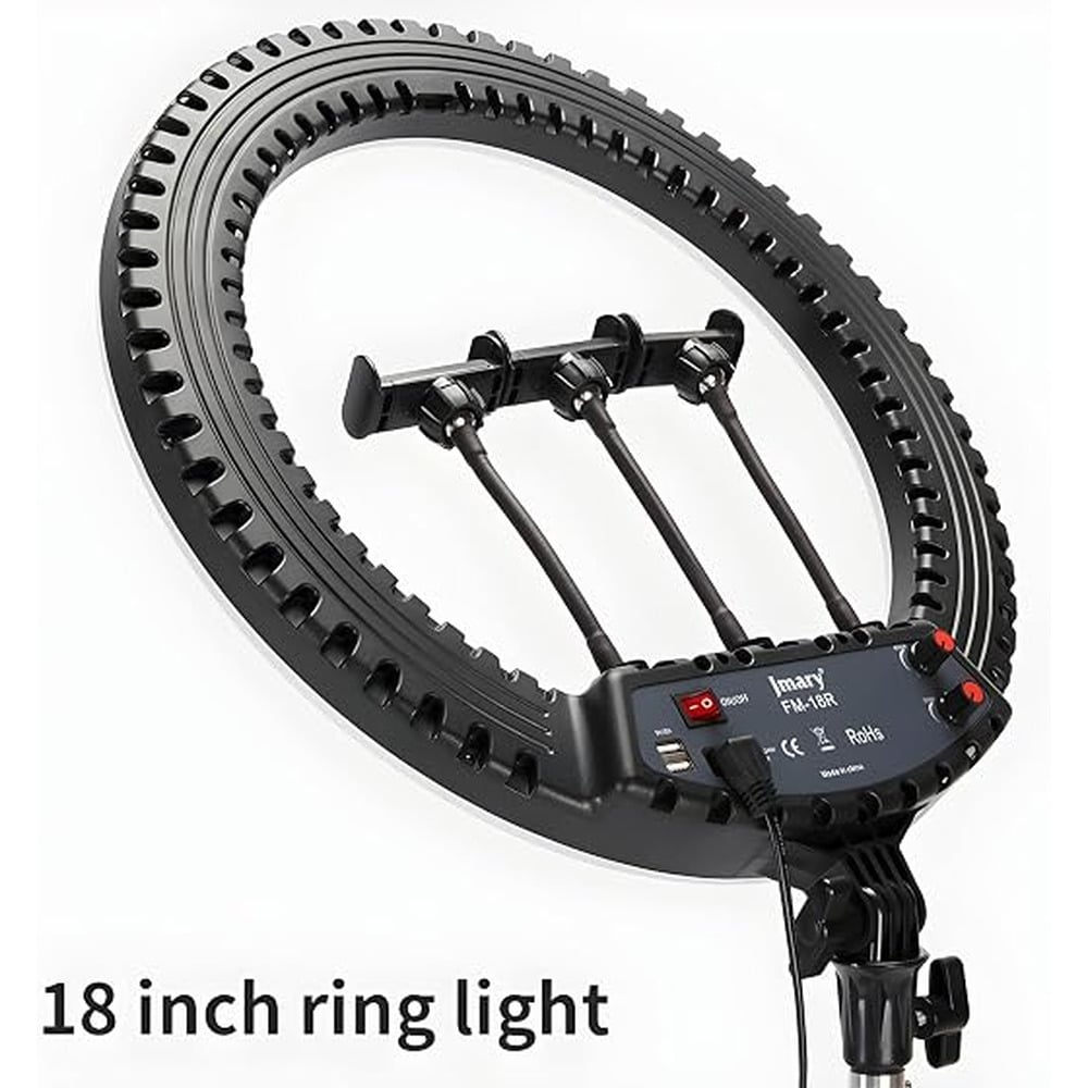 JMARY FM-18R 18 Inch Selfie Ring Light