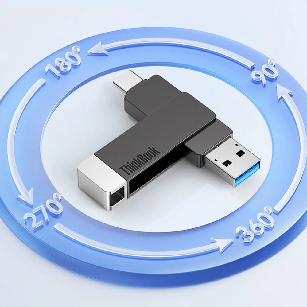 Lenovo Thinkbook BU100 USB3.1 Dual-Interface USB + Type-C 64GB Flash Drive