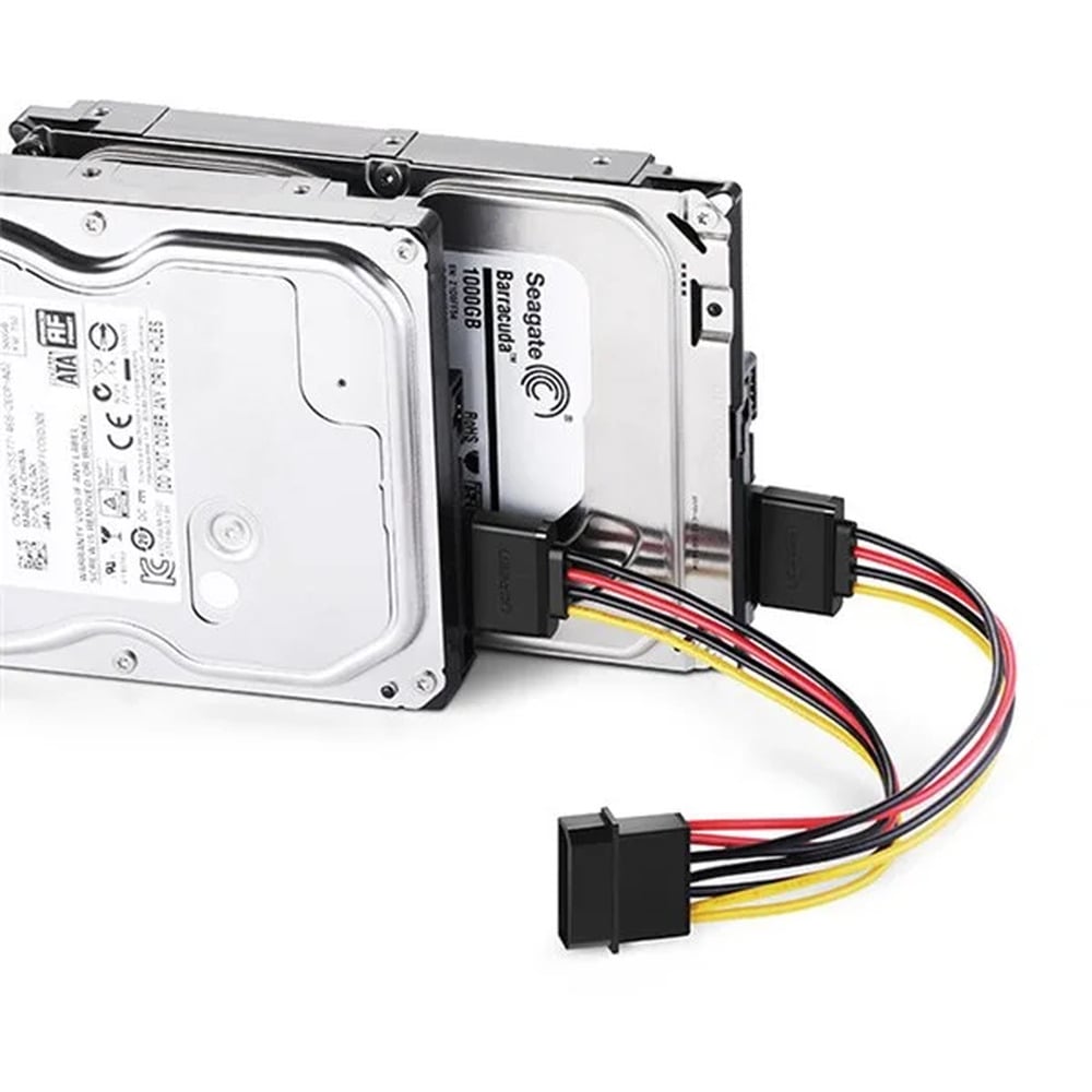 UGREEN 50398 IDE to Dual SATA Power Cable