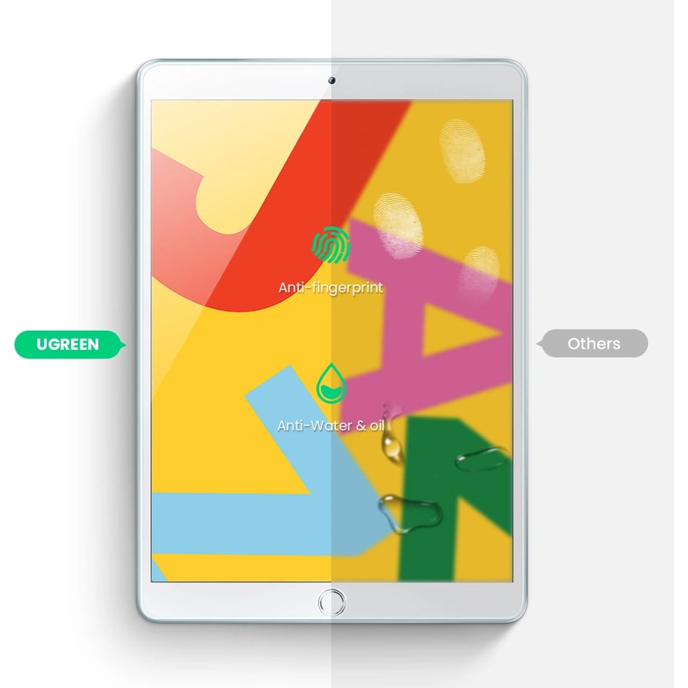 UGREEN 80352 Edge HD Protective Film with Easy Install Kit for iPad 10.2inch (2019) (1-Pack)