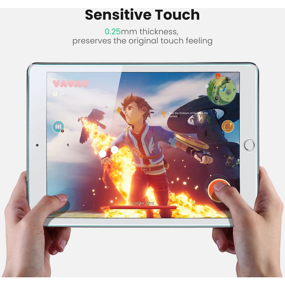 UGREEN 80352 Edge HD Protective Film with Easy Install Kit for iPad 10.2inch (2019) (1-Pack)