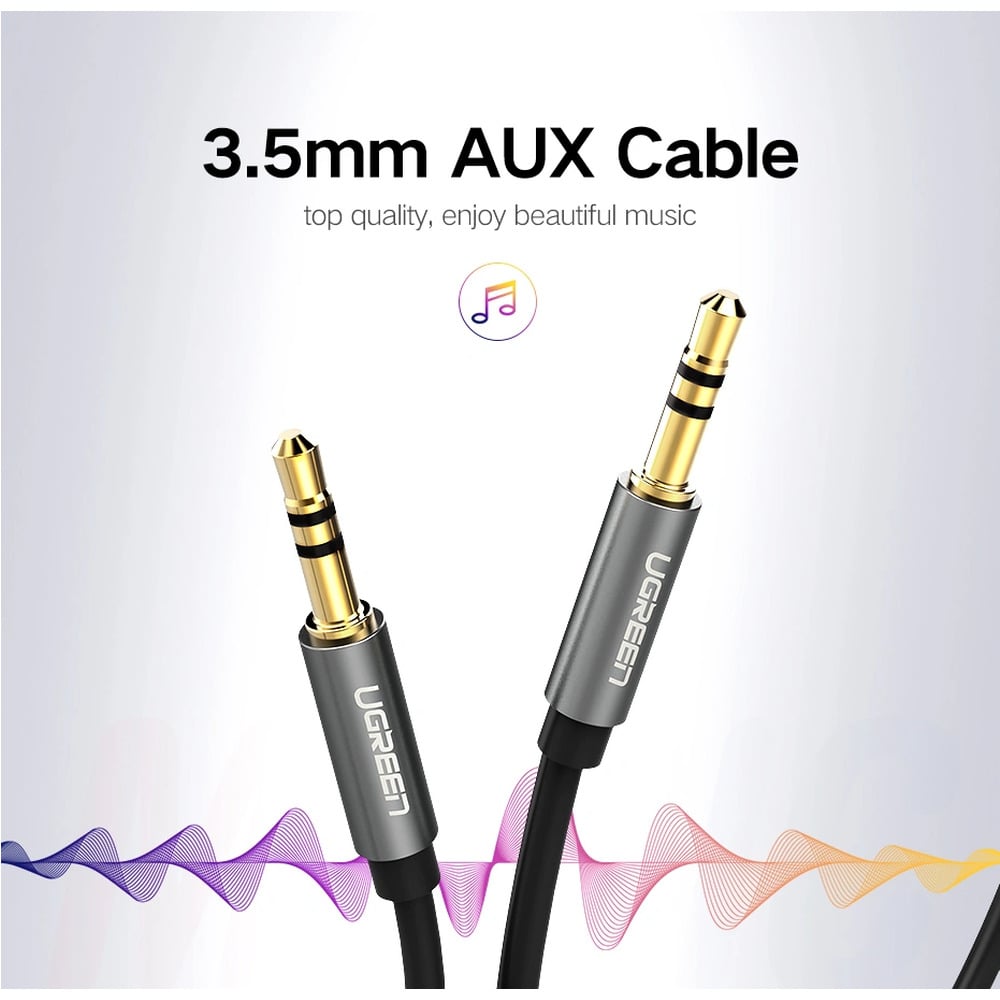 UGREEN 10737 3.5mm Male to 3.5mm Male 5M Audio Cable