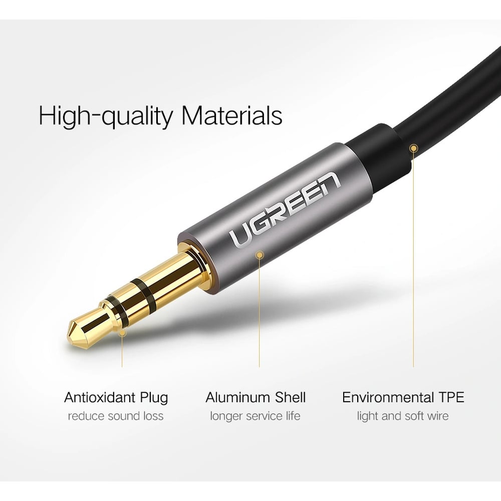 UGREEN 10737 3.5mm Male to 3.5mm Male 5M Audio Cable