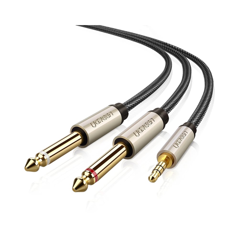 UGREEN 10615 3.5mm TRS to Dual 6.35mm TS Audio 2M Cable