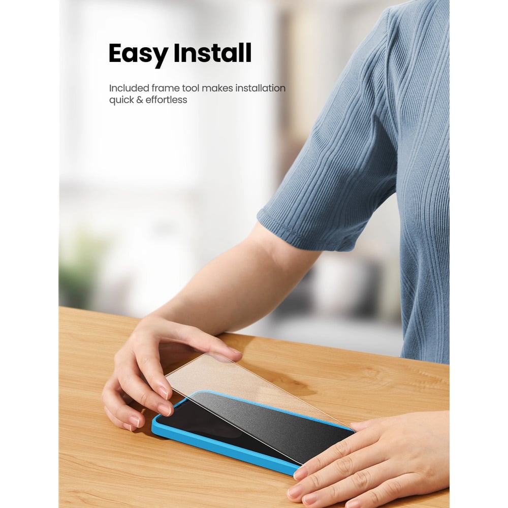 UGREEN 25648 iPhone 15 Pro Max Matte Screen Protector with Installation Frame
