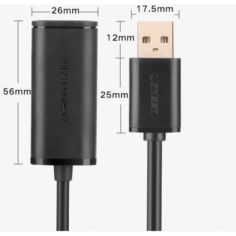 UGREEN 10324 USB 2.0 Active Extension 20M Cable with Chipset