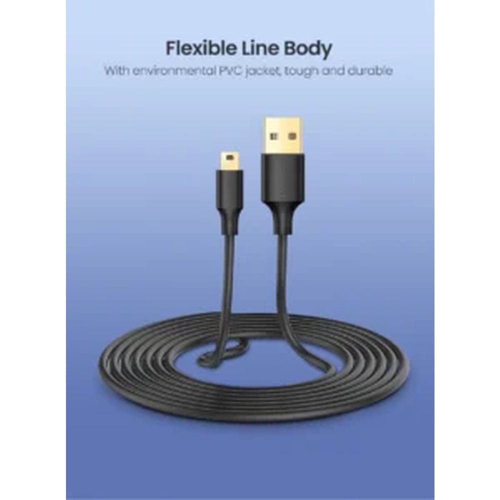UGREEN 10386 USB 2.0 A Male to Mini 5 Pin Male 3M Cable