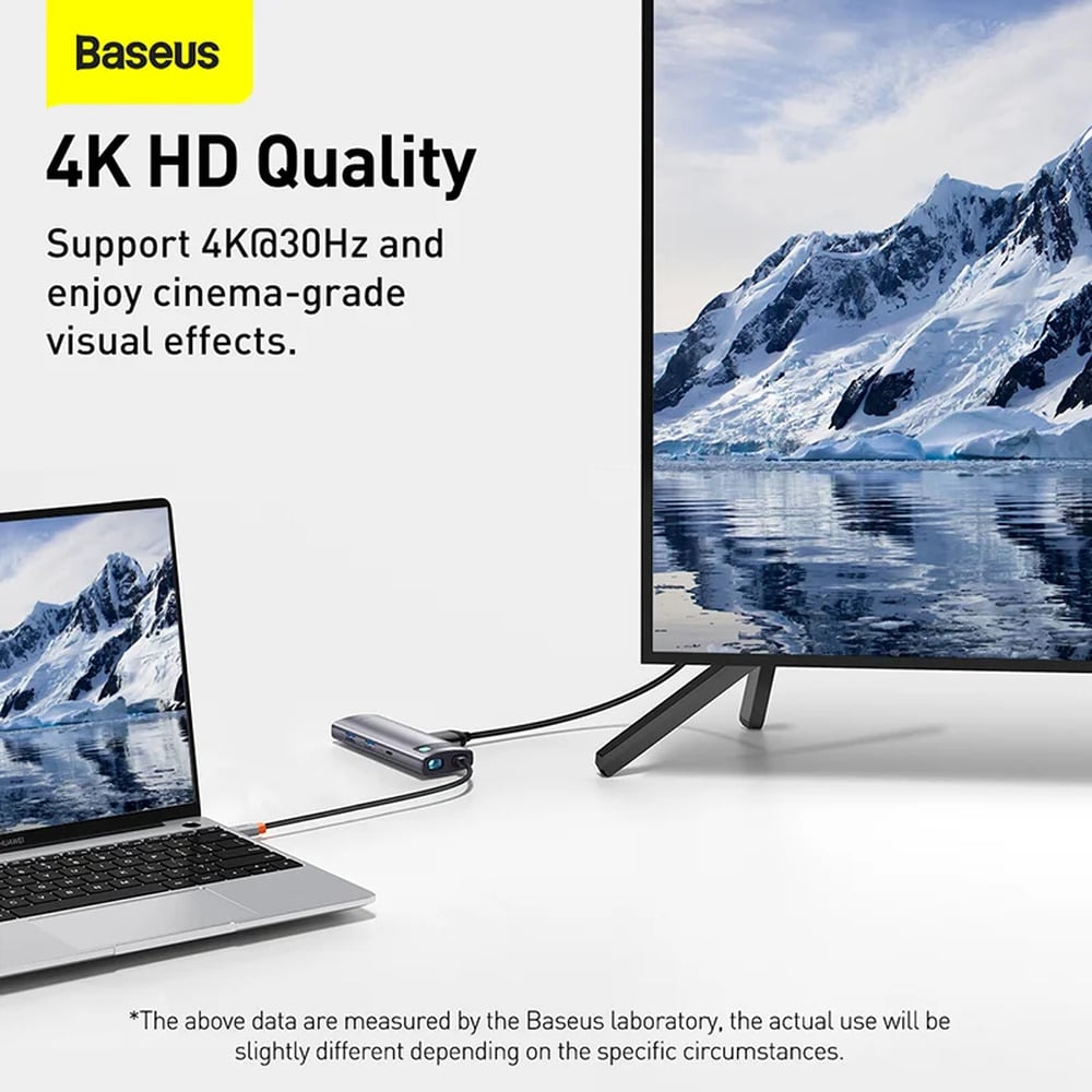 Baseus StarJoy Series 7-in-1 Type-C to USB 3.0*2 / HDMI*1 / SD & TF Card Reader / Type C data Transfer*1 / Type C PD*1 Hub Multifunctional Docking Station