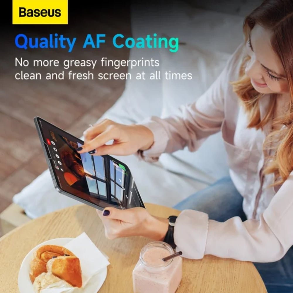 Baseus Crystalline Series HD Tempered-Glass Screen Protector for iPad Pro (2024) 11″