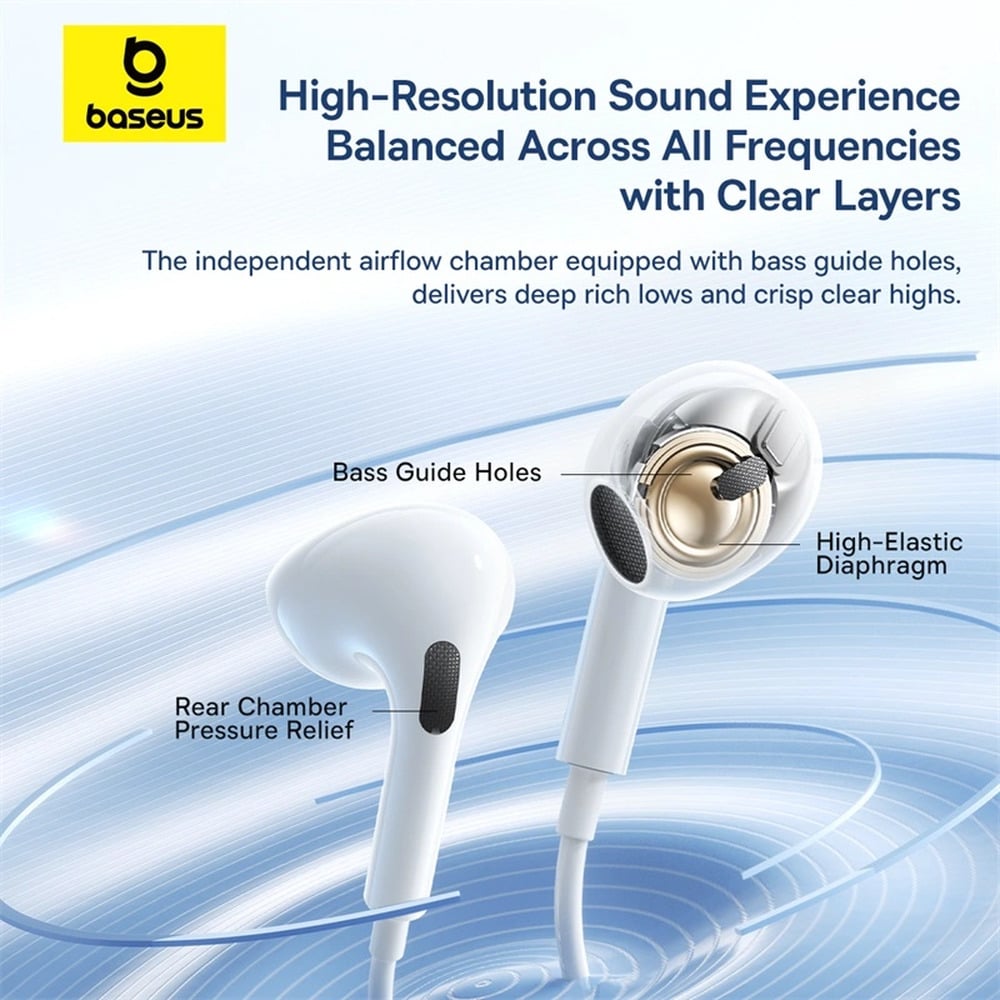 Baseus Encok HZ19 Wired Earphones