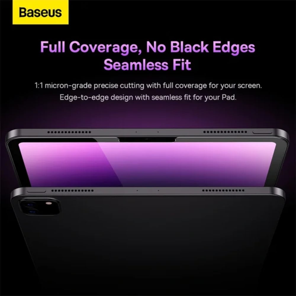 Baseus Crystal Series 0.3mm HD Tempered Glass Screen Protector for 8.3-inch iPad Mini 2021 installation and cleaning kit included