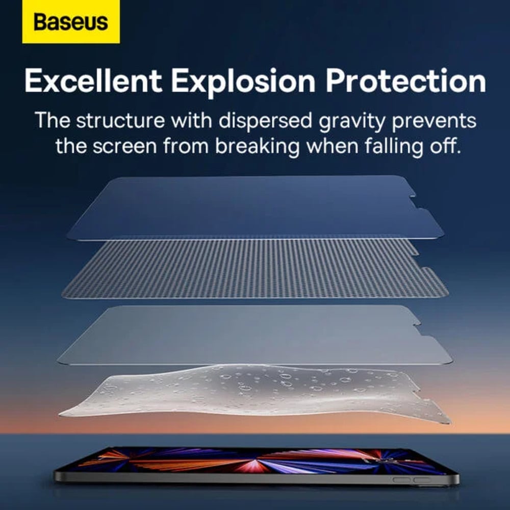 Baseus 0.3mm Full-Glass Tempered Glass for iPad Pro 11inch 2018 / 2020/ 2021/ and iPad Air 10.9inch 2020