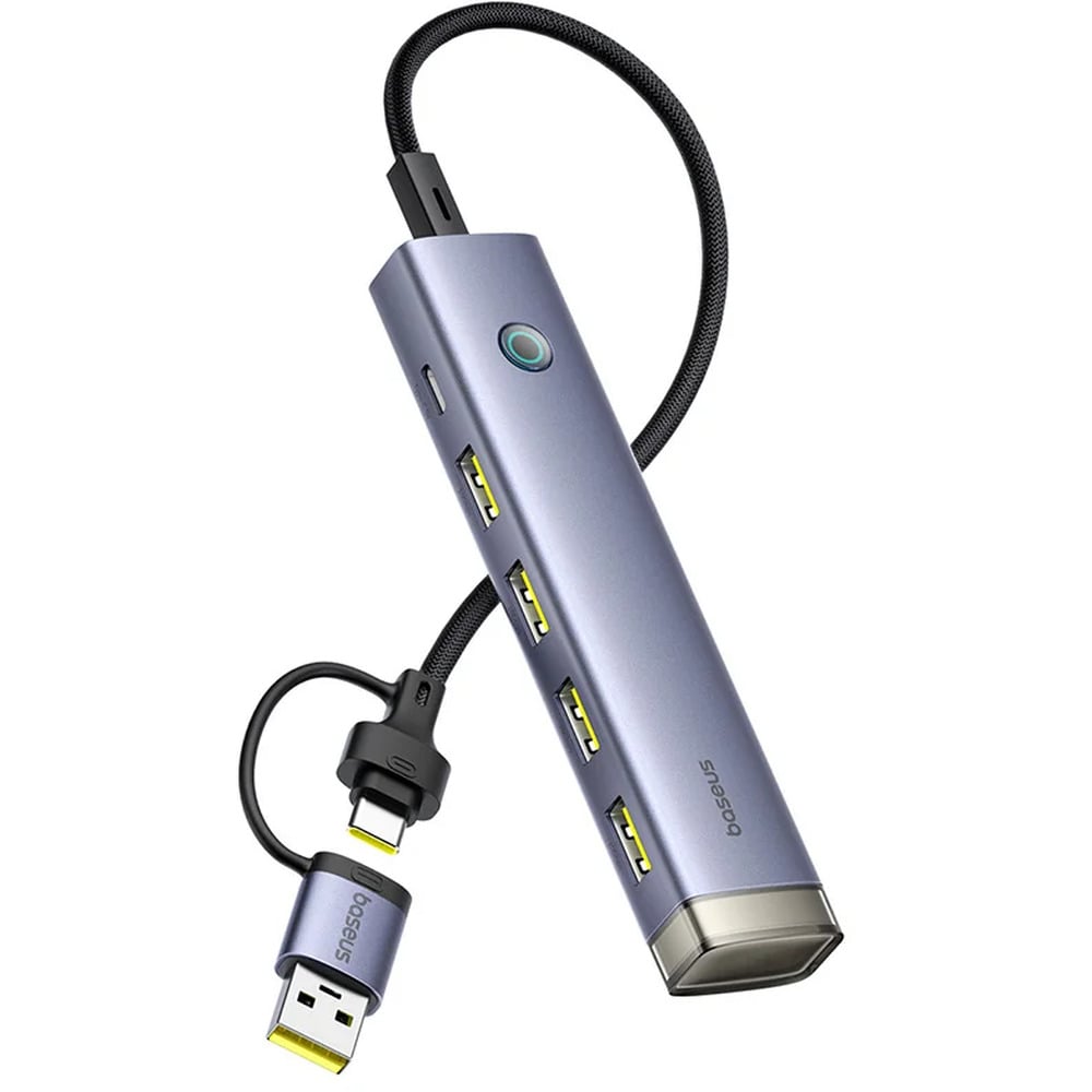 Baseus UltraJoy AIR Series 4-Port USB-A &amp; Type-C 2 in 1 to USB 10Gbps 3.1*4+Type-C 5V Hub Adapter