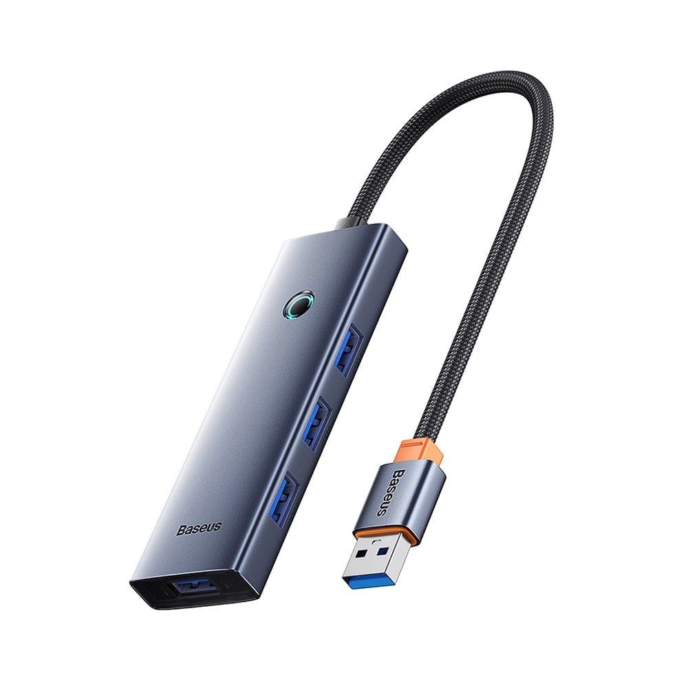 Baseus UltraJoy Series 4-Port USB-A to USB 3.0*4+USB-C 5V Hub Adapter