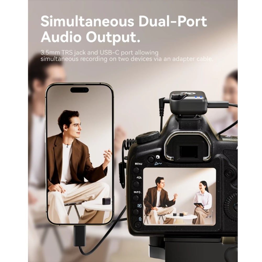 Hollyland LARK M2S Ultimate Combo with 2TX + 1 Camera RX + 1 USB-C RX + 1 Lightning RX, Wireless Lavalier Microphone for iPhone/Camera/Android/PC, Compact Mic, Titanium Clip, Noise Cancelling, Content Creation