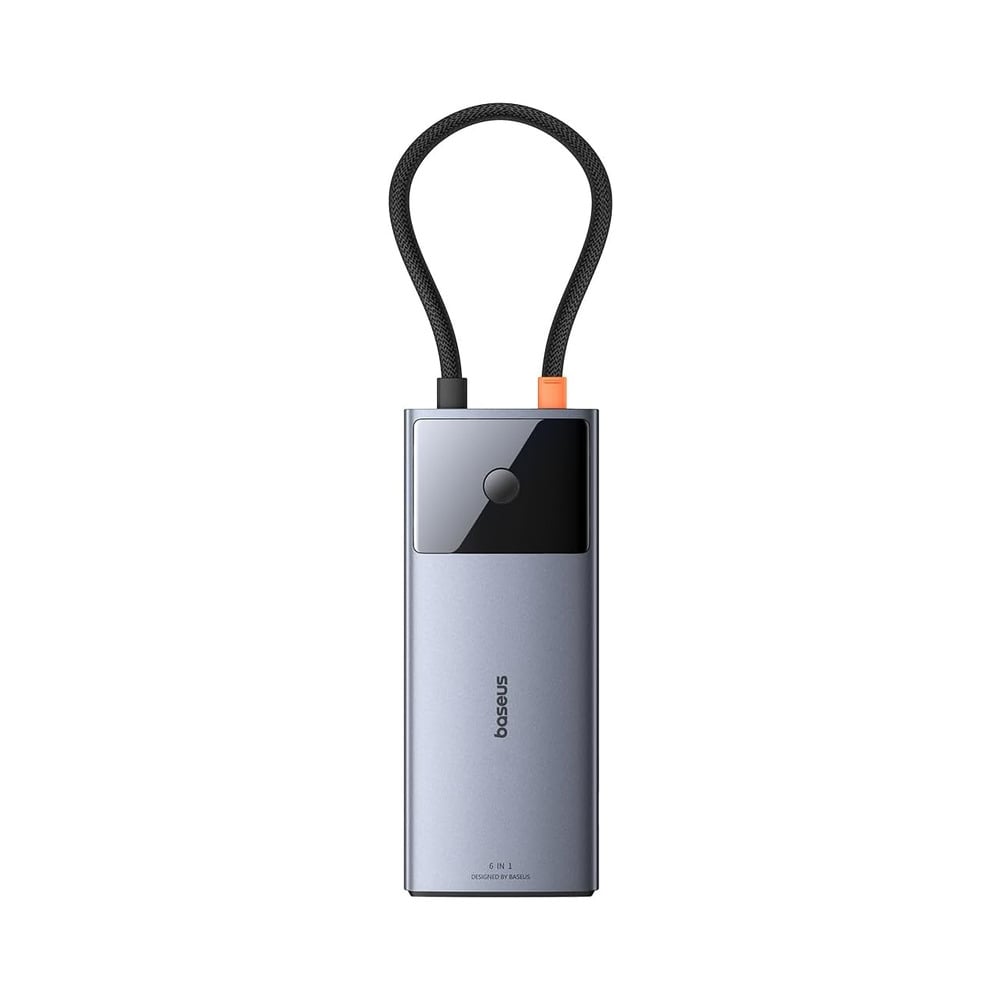 Baseus Metal Gleam Series II  6-in-1 Type-C to 1*HDMI 4K 60Hz + 1*USB-C + 2*USB-A + 1*RJ45 + 1*USB-C Hub Adapter